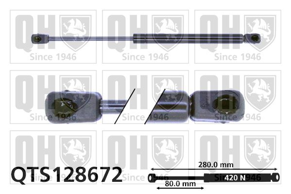 QUINTON HAZELL Газовая пружина, крышка багажник QTS128672